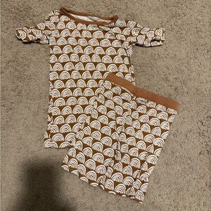Little Sleepies Neutral Rainbows Pajama Set